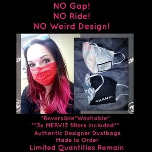 💗FABULOUS Dustbag NO GAP Face Masks w/ Filters